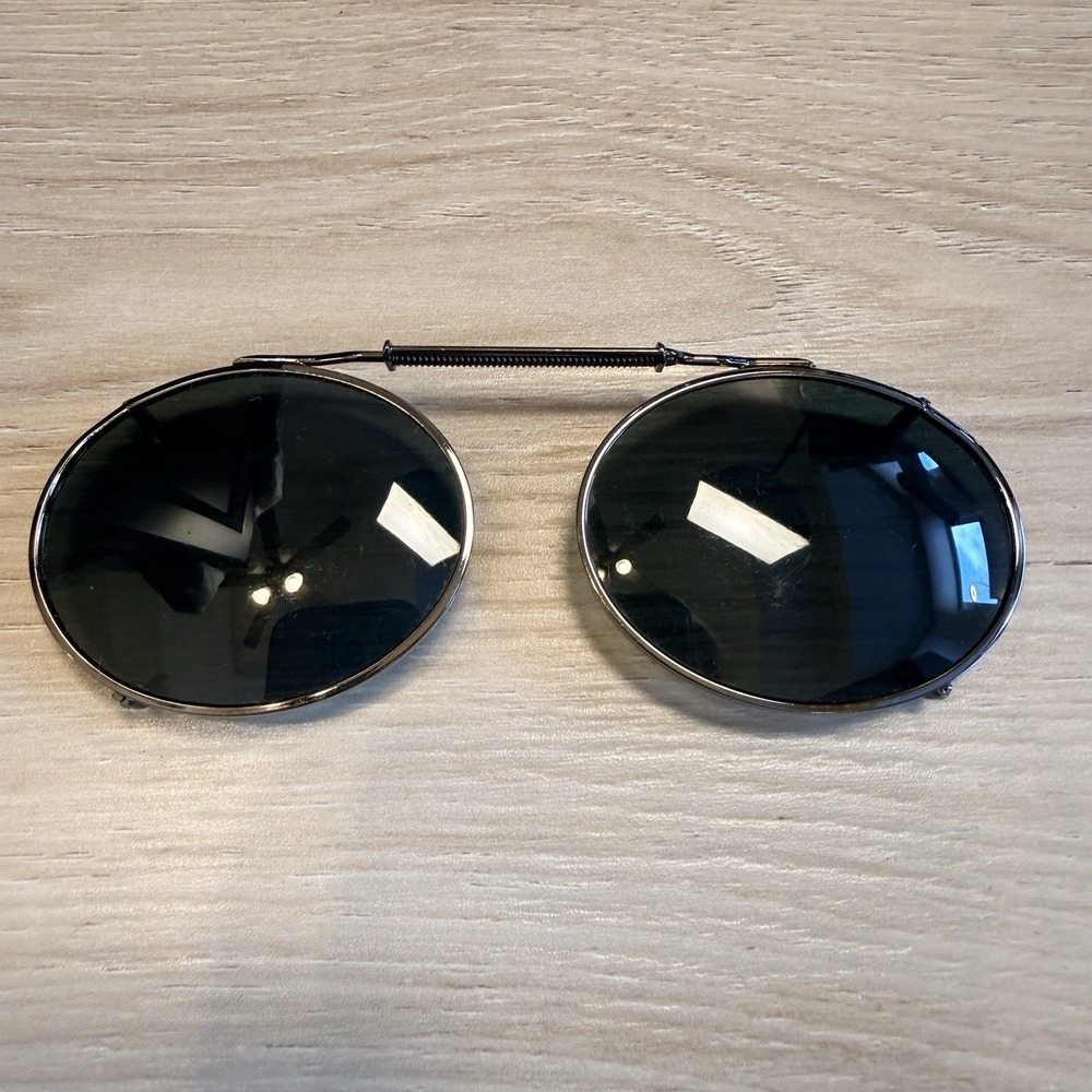 Sunglasses‎ Clip Attachable And Width Adjustable Black Oval